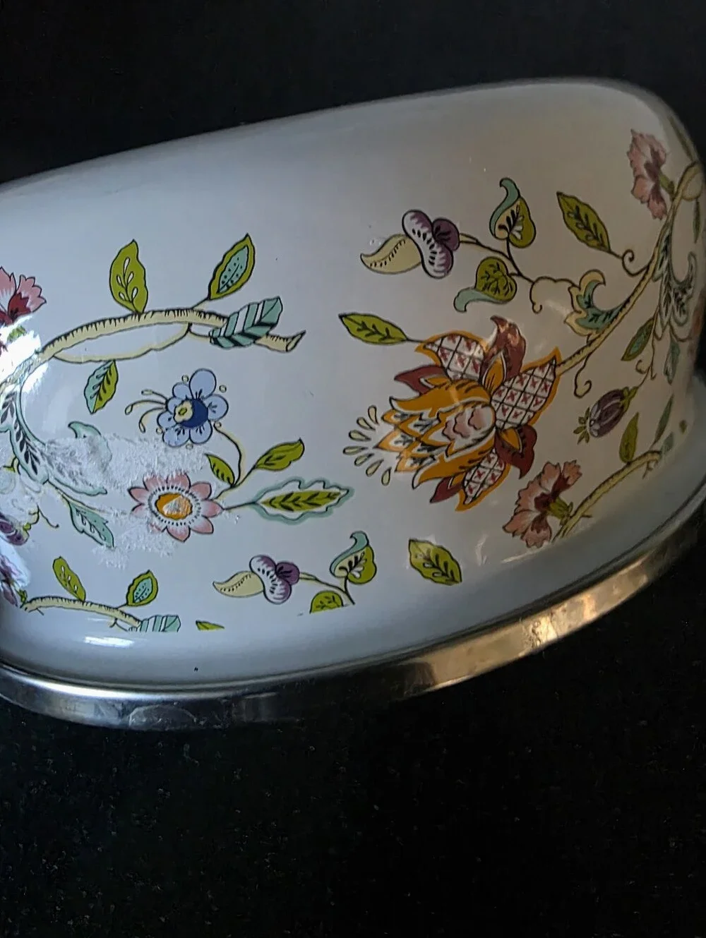 Minton Prinz HADDON HALL 1.5 QT Covered Casserole Stove Top Enameled Pan GERMANY